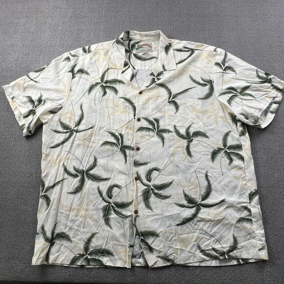 Vintage Paradise Found Shirt Adult 2XL XXL Button Up Short Sleeve Hawaiian Men's - Picture 1 of 14